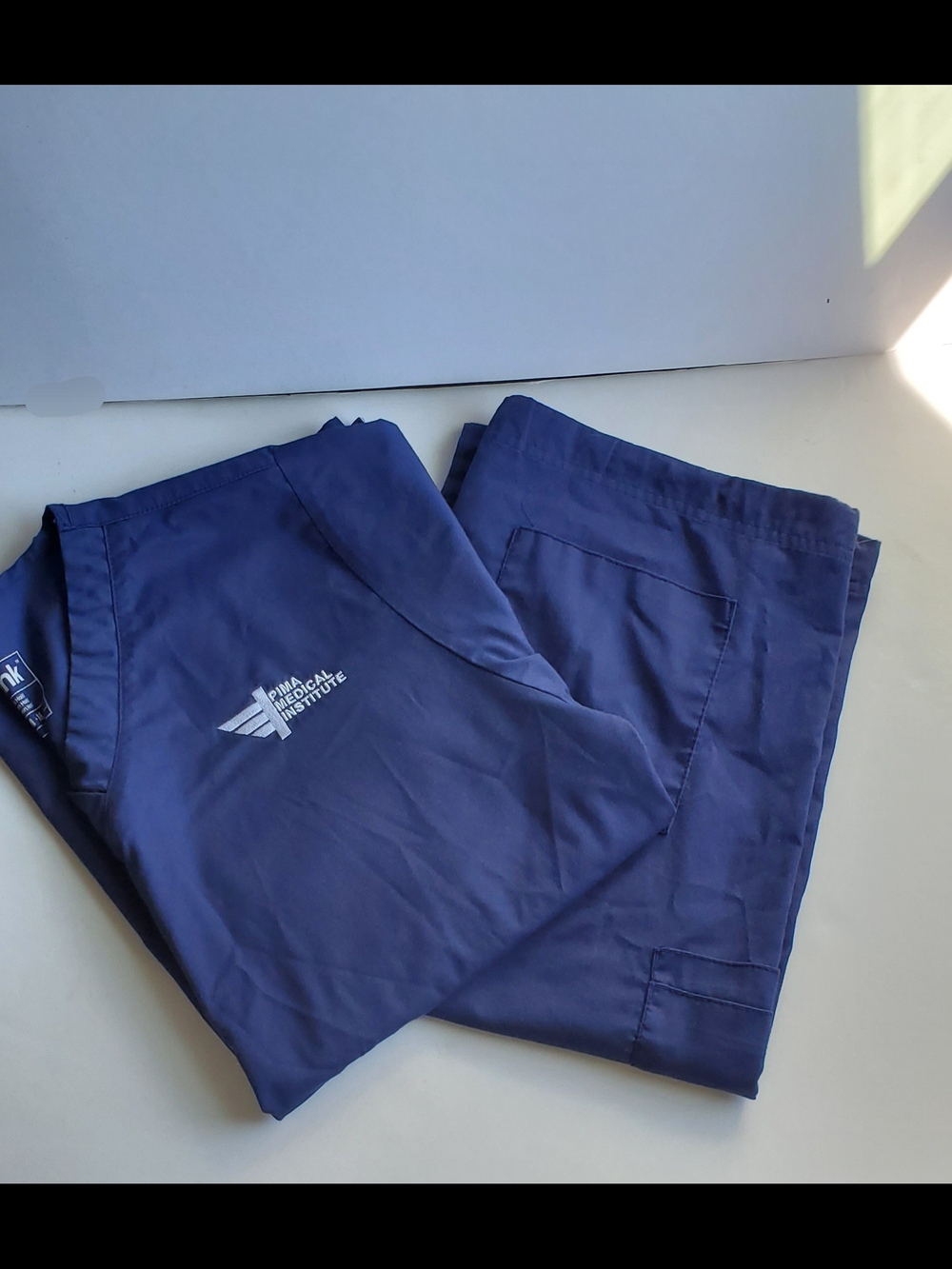 Blue Pima Medical Institute Scrub Tops And Pants- Wonderwink